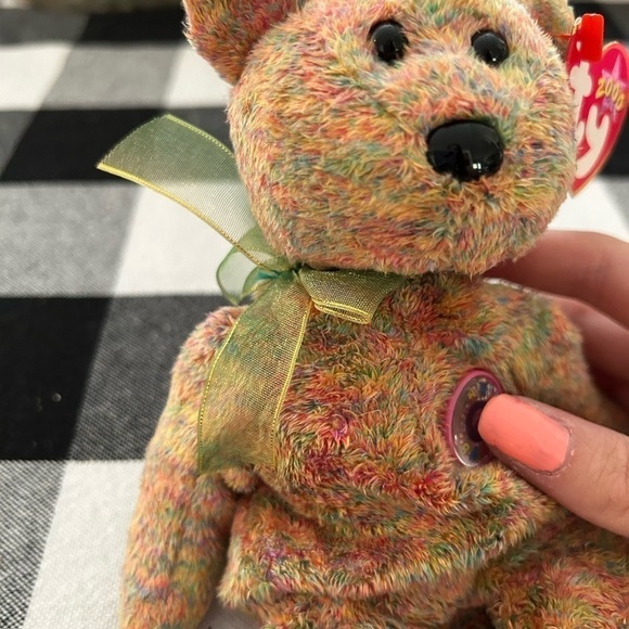 TY beanie baby, 2000 speckle the bear - Picture 10 of 13